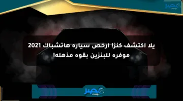 يلا اكتشف كنز! أرخص سيارة هاتشباك 2021 موفرة للبنزين بقوة مذهلة!